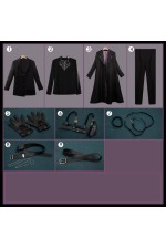 2XXT Cosplay Vtuber Virtual YouTuber Kuzuha Mafia Suit Cosplay Costume